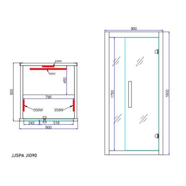 JJSPA JIO90 – Infracrvena sauna