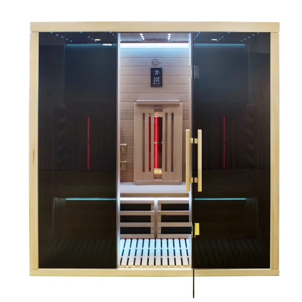 JIP180-2 Jotvorena JSPA JIP180 infracrvena sauna s crnim staklima.